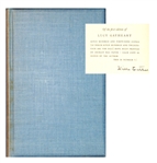 Willa Cather Signed First Edition of "Lucy Gayheart"