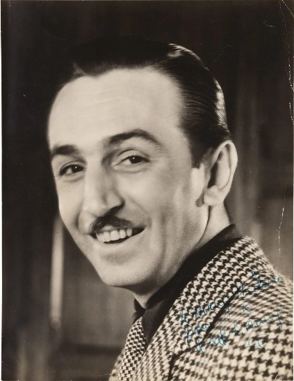 Walt Disney Signed Oversize Photo