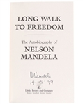 Nelson Mandela,  Signed book
