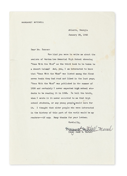 Margaret  Mitchell Talks about "Gone With The Wind"