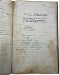 King George VI and Queen Elizabeth signed 1891 1971 Visitors Book.