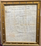 President John Adams issues a 375-acre land grant for a Lieutenant Colonel of the Revolution