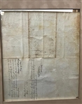 President John Adams issues a 375-acre land grant for a Lieutenant Colonel of the Revolution