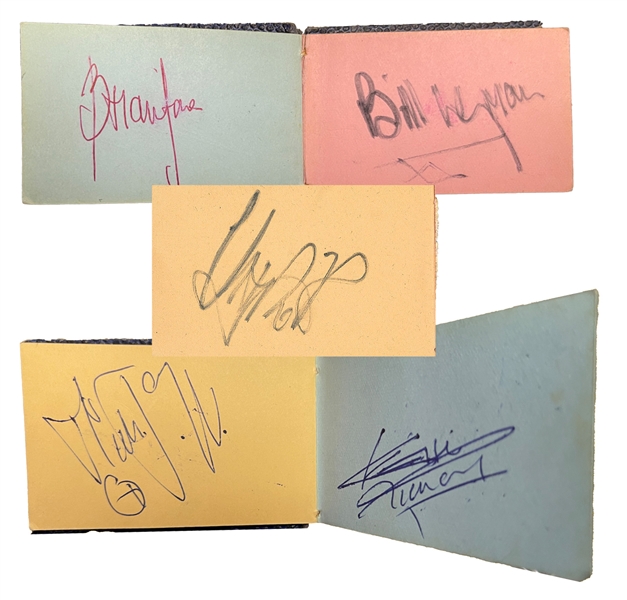 Rolling Stones signed by Jagger, Bryan Jones, Wyman, Watts
