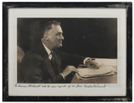 Franklin D. Roosevelt Oversized Signed Photo