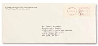 Linus Pualding TLS about the value of Vitamin C against Cancer