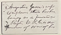 Abraham Lincoln Autographed Note Signed as President - Investigating a Wife's Complaint