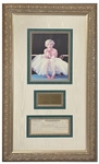 Marilyn Monroe Signed Check framed and matted exquisitely with a Beautiful Photo