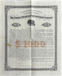 North American Phonograph Co. Bond signed by Samuel Insull.