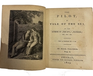 Very Rare 2 Signed volumes from Franklin Delano Roosevelt's personal library. The Pilot A Tale of the Sea by James Fenimore Copper was printed for Brothers Schumann 1829.  