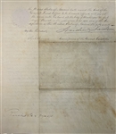 Andrew Jackson Signed Land Grant 