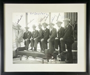 Rare! First Photo of Mercury 7 Astronauts taken together in Houston Signed by 6! Oversized 11"x14"