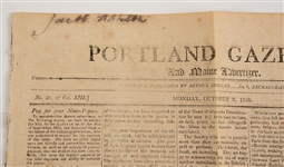 Robert Fulton Original Drawing and Letter 