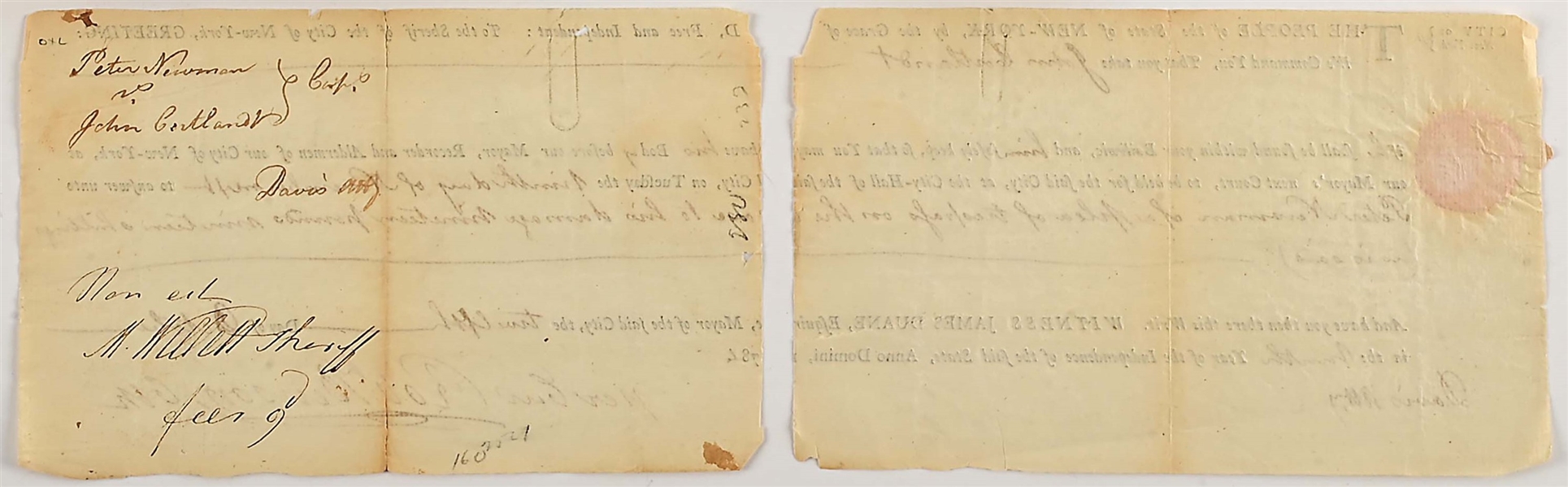 Marinus Willett Arrest Order