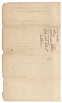 Rare autograph of Ephraim Brasher of the Brasher Doubloon