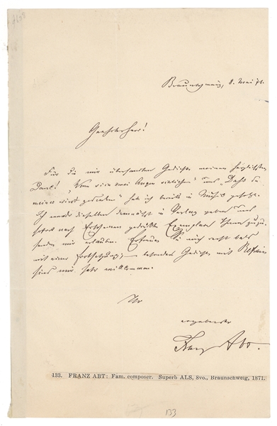 Franz Abt ALS