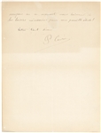Pierre Curie Rare Letter
