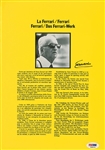 Enzo Ferrari Signed Brochure