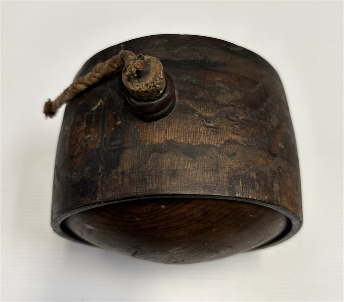 18th Century British Infantry Wood Canteen Flask W/Original Cork Stopper