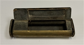 Revolutionary War Traveling Brass Tabacco and Pipe Carrier
