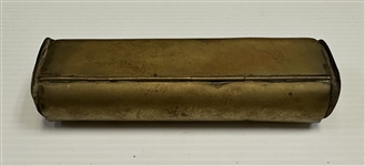 Revolutionary War Traveling Brass Tabacco and Pipe Carrier