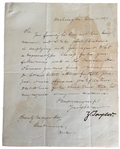 Scarce Zachary Taylor signed letter as President refering to taking a photograph for a book onthe Mexican War
