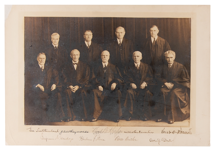 Hughes Court Signed Oversized Photograph 