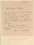 Henri Matisse Letter