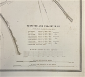 Rare Mammoth 1836 map of Provincetown and Outer Cape Cod
