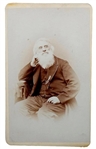 Samuel Morse Carte-de-Visite, Signed.