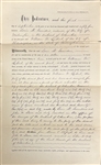 Frederick Douglass Signed Official 1884 Deed
