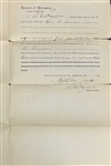 Frederick Douglass Signed Official 1884 Deed