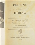 J. Edgar Hoover Signed Book & Card 1938
