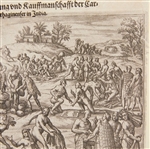 De Bry Native American Market Engraving from 1590