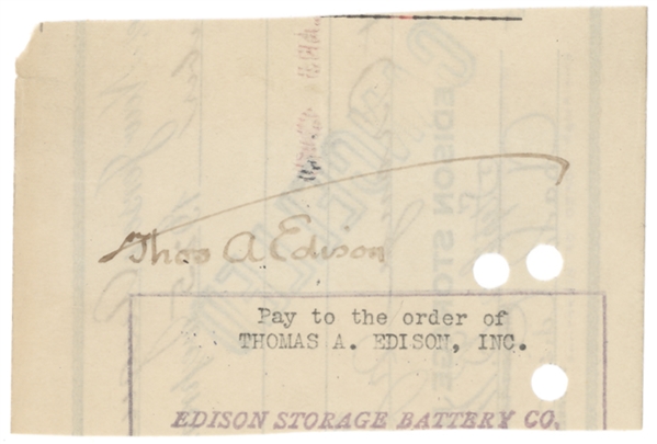 Thomas Edison Autograph & Postcard