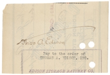Thomas Edison Autograph & Postcard
