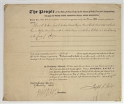 New York Collection of 4 Documents/ Incl. George & Dewitt Clinton For First Major and Wreckmaster positions