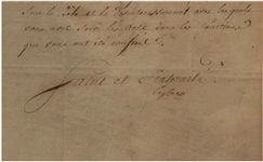 Pierre-Simon Laplace Document Signed