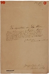 Pierre-Simon Laplace Document Signed