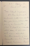 Rare Julia Ward Howe Signed Photo , with ALS and included a old pamphlet about her famous song Battle Hymn of the Republic