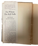 For Whom the Bell Tolls -First Edition 