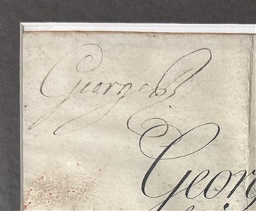 George III Signed Apointment