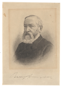Benjamin Harrison ALS as President