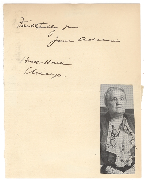 Jane Addams & Carrie Chapman Catt