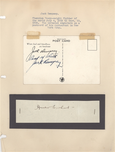  Amelia Earhart & Jack Dempsey 