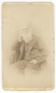 Samuel Morse Carte-de-Visite, Signed. 