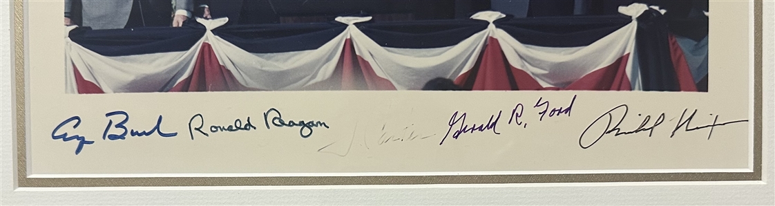 Five Presidents ( Richard Nixon, Gerald Ford, Jimmy Carter, Ronald Reagan, and George Bush)