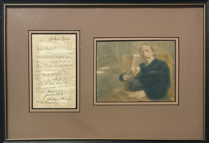 Robert Louis Stevenson ALS to Walter Besant
