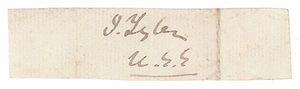 John Tyler President - Autograph