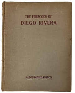 Diego Rivera Signed Book The Frescoes of Diego Rivera (1929)